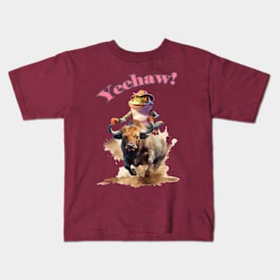 A Cowboy Frog Kids T-Shirt